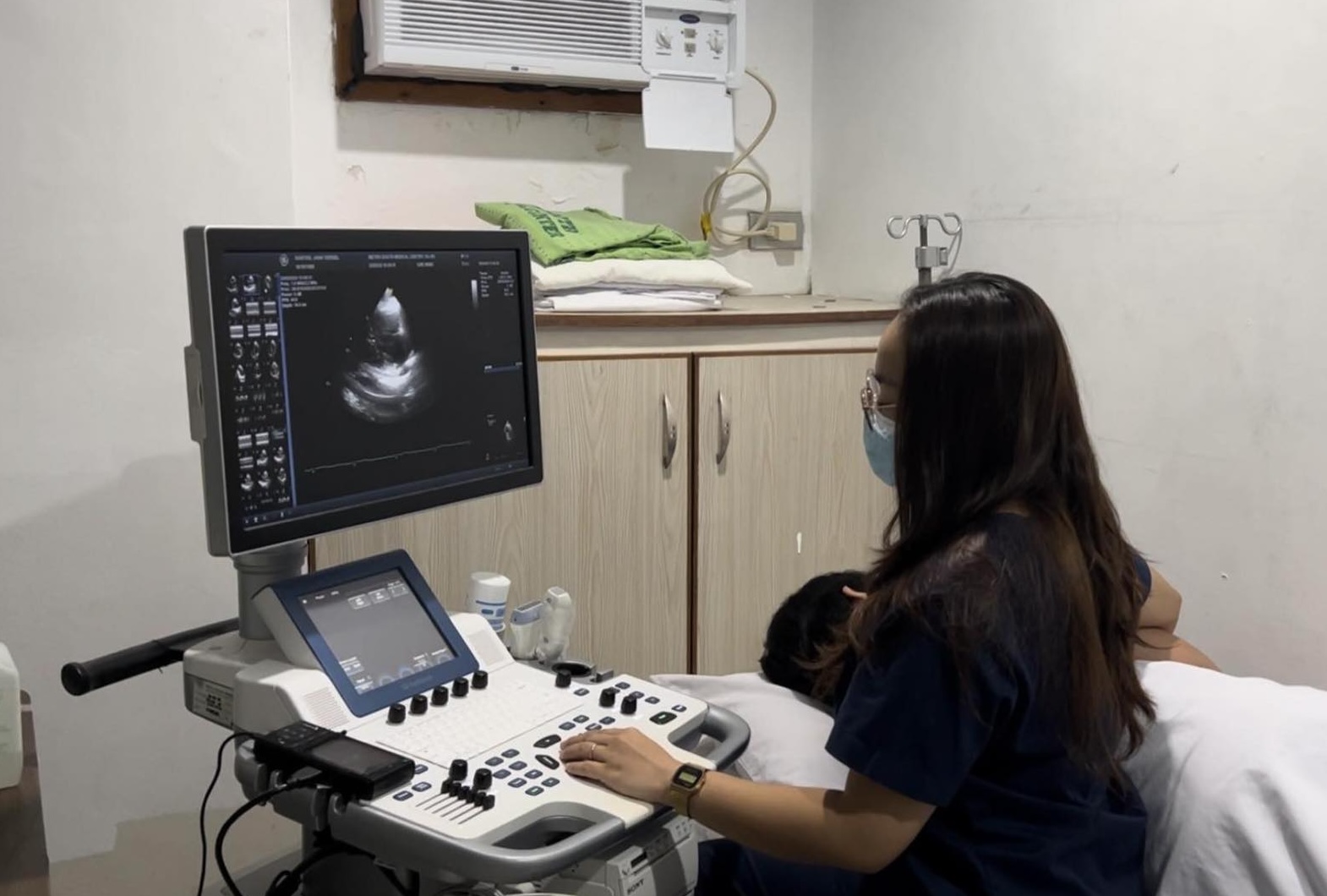 person getting 2D echo in Cavite heart station
